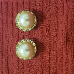 Faux Pearl Earrings